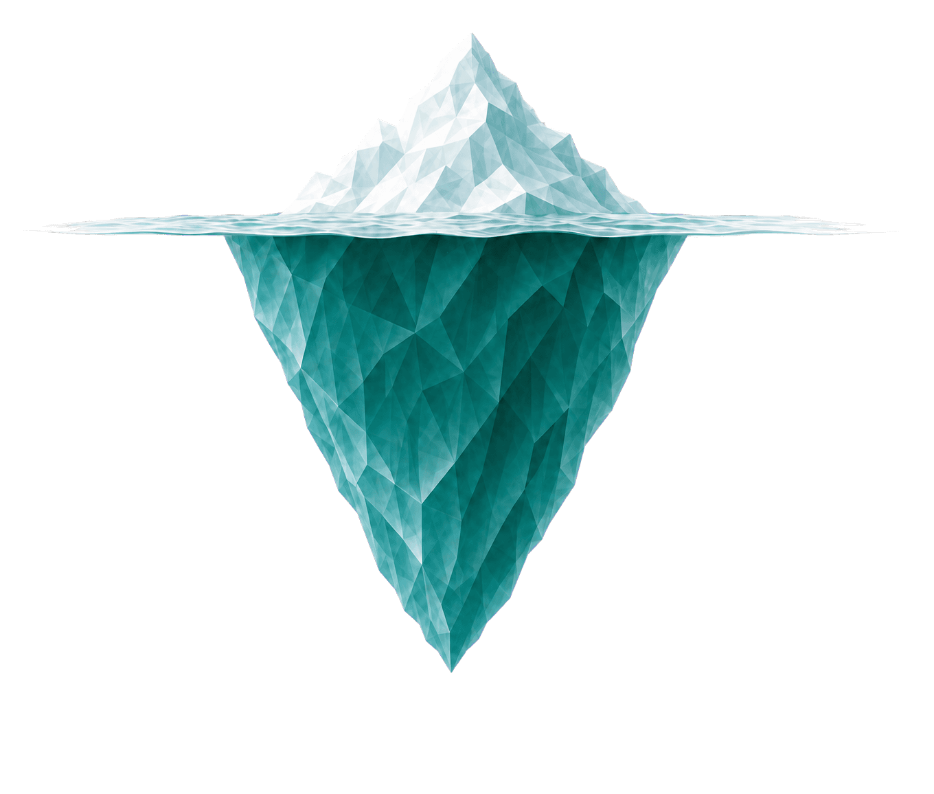 An iceberg showing how MadeSure AI connects global-facing and China-local supplier sources